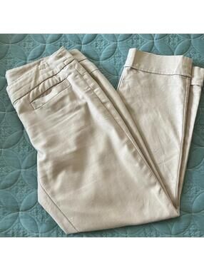 Kenar Cream Chinos Women’s Neutral Pants Classic Casual Workwear Minimalist